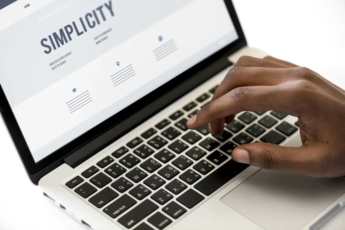 person using MacBook Pro